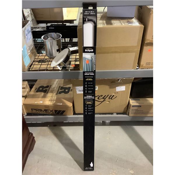 Eclipse Room Darkening Wrap Rod (48in to 86in)