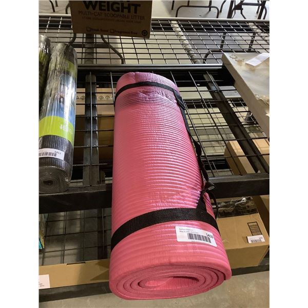 Pink yoga / exercise mat