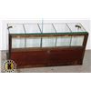 Image 2 : ANTIQUE 5 COMPARTMENT CANDY DISPLAY CABINET