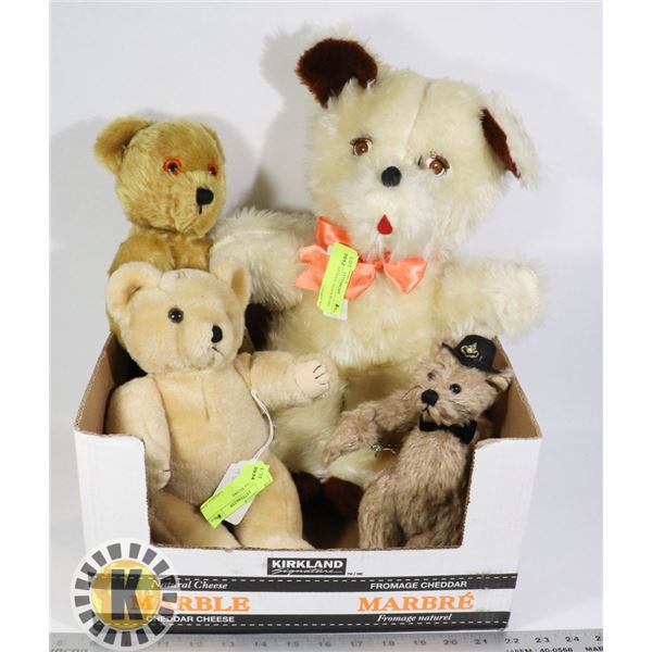 ESTATE BOX OF ASSORTED VINTAGE STUFFED
