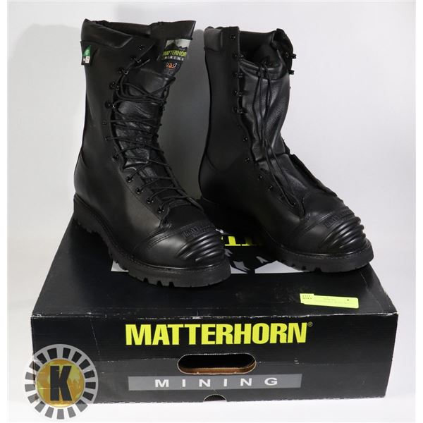 MEN'S MATERHORN  WORK BOOTS. SIZE 9.5