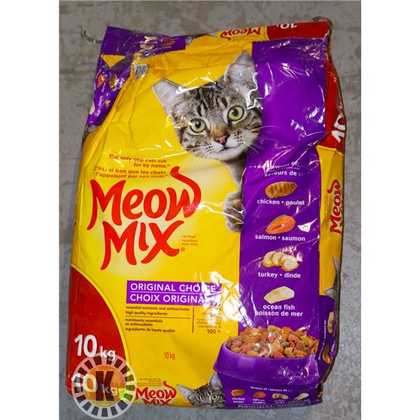 10KG BAG OF MEOW MIX CAT FOOD