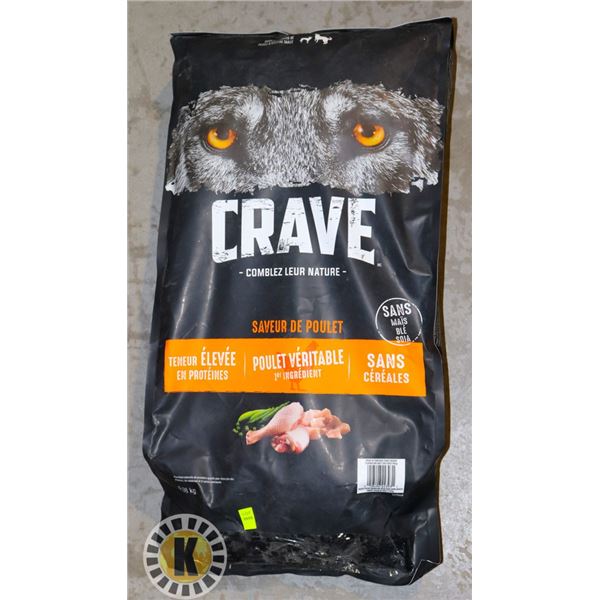 9.98KG BAG OF CRAVE DOG FOOD