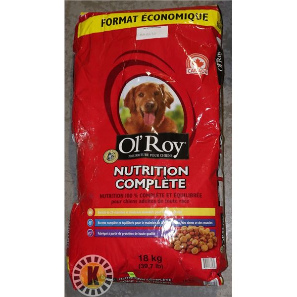 18KG BAG OF OL'ROY DOG FOOD