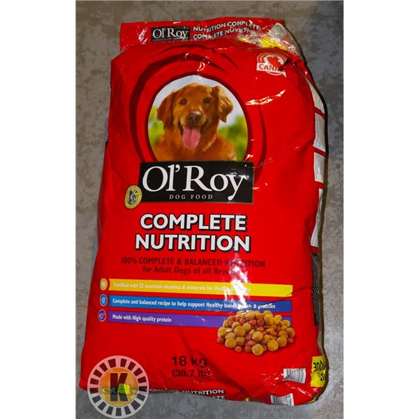 18KG BAG OF OL'ROY DOG FOOD