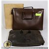 Image 1 : 2 VINTAGE OFFICE BAGS AND DRAWING PAPERS