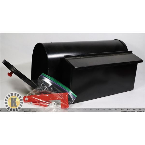 2  UNUSED BLACK MAILBOXES