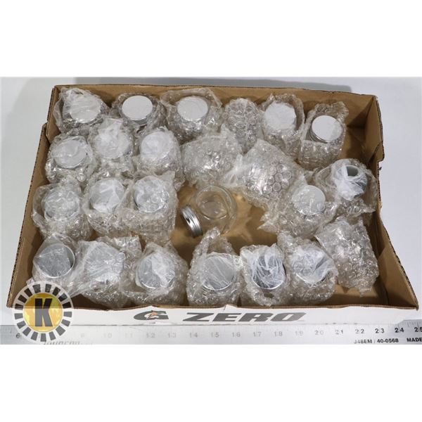 BOX OF 24 NEW SMALL SPICE JARS