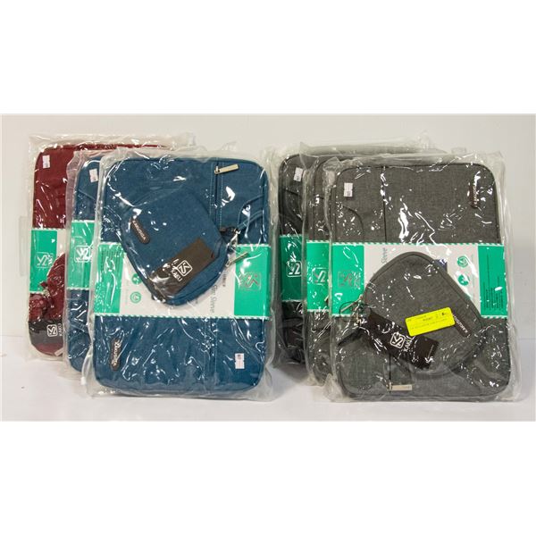 LOT OF 6 LAPTOP TABLET CASES