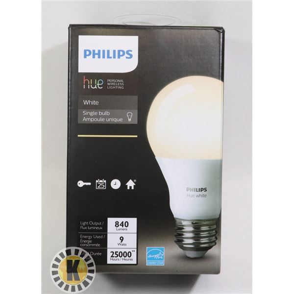 NEW PHILIPS HUE WHITE LED LIGHT BULB