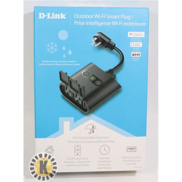 NEW D-LINK OUTDOOR WIFI SMART PLUG