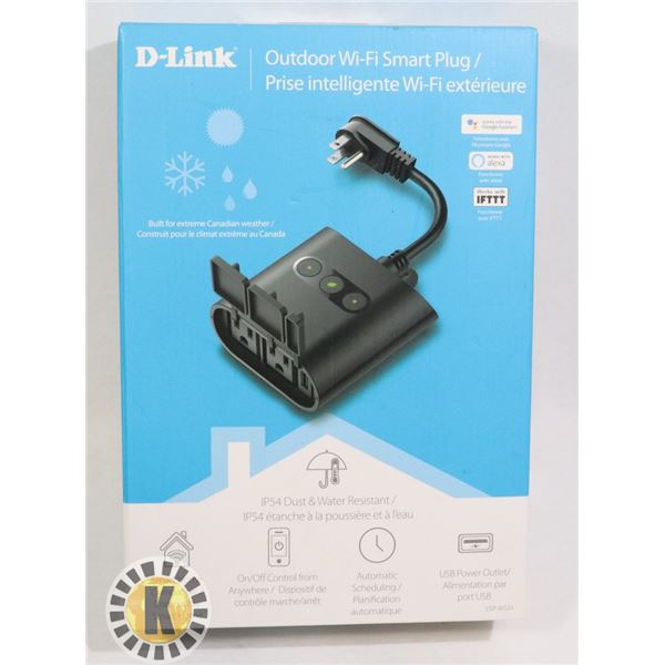 NEW D-LINK OUTDOOR WIFI SMART PLUG