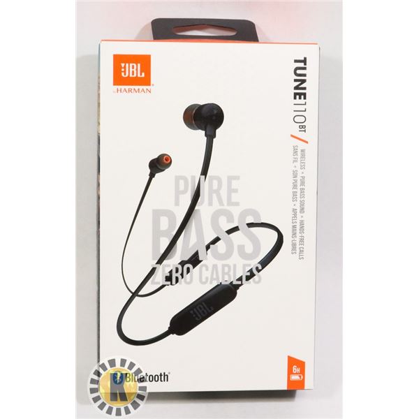 NEW JBL BY HARMAN TUNE 110BT WIRELESS BLUETOOTH