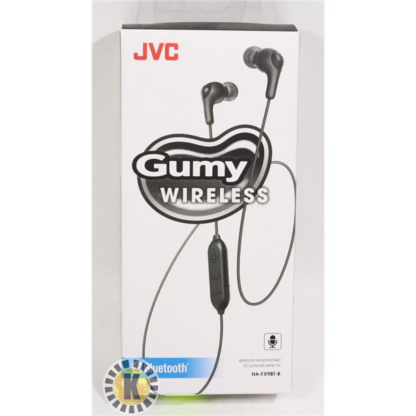 NEW JVC GUMY WIRELESS BLUETOOTH HEADPHONES