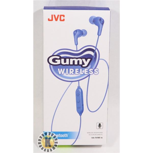 NEW JVC GUMY WIRELESS BLUETOOTH HEADPHONES
