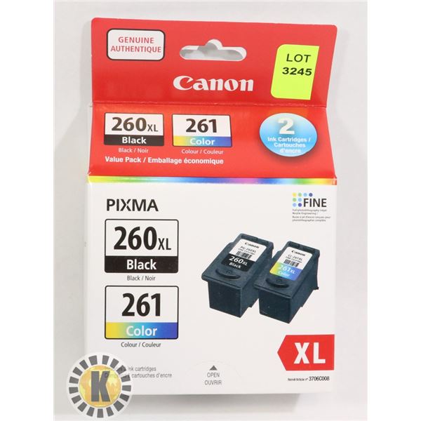 CANON PRINTER INK 260XL BLACK 261 COLOR