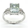 Image 1 : SILVER MOISSANITE(2.5CT) RHODIUM PLATED RING