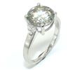 Image 2 : SILVER MOISSANITE (ROUND 9 & 1.5 MM)(2.85CT) RHODI