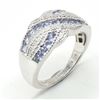 Image 2 : SILVER TANZANITE CZ(1.8CT) RHODIUM PLATED RING