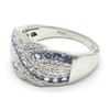 Image 5 : SILVER TANZANITE CZ(1.8CT) RHODIUM PLATED RING