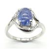 Image 1 : SILVER TANZANITE CZ(1.9CT) RHODIUM PLATED RING
