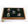 Image 1 : DISPLAY OF SILVER PLATED RINGS