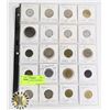 Image 1 : 1 SHEET OF 20 COINS 8 DIFFERENT COUNTRIES