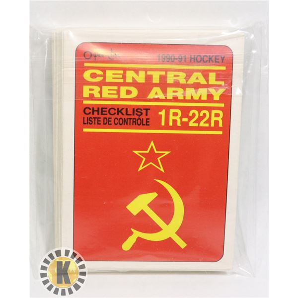 1990-91 CENTRAL ARMY TEAM SET FEDOROV ROOKIE CARD