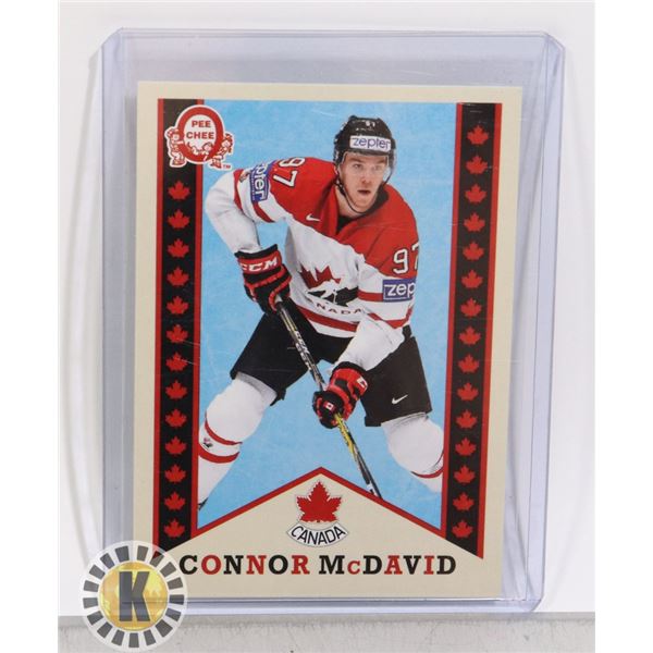 CONNOR MCDAVID TEAM CANADA RETRO UD CARD