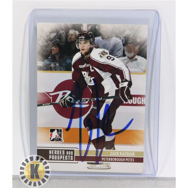 ZACK KASSIAN EDMONTON OILERS PREROOKIE CARD