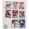 Image 1 : DETROIT RED WINGS AUTOGRAPHED 8 CARD LOT