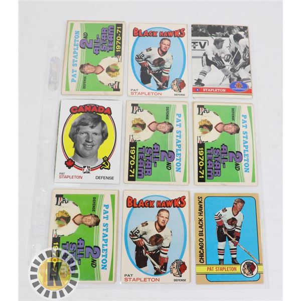 17 PAT STAPLETON HOCKEY CARD CANADA 72 BLACKHAWKS