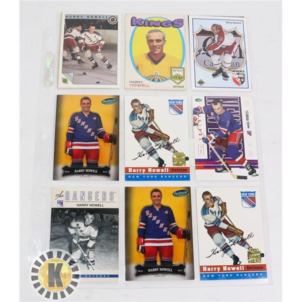 13 HARRY HOWELL HOCKEY CARDS 1970S AND 2000'S