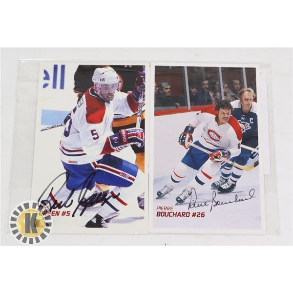 GUY LAFLEUR MONTREAL CANADIENS SIGNED POSTCARD