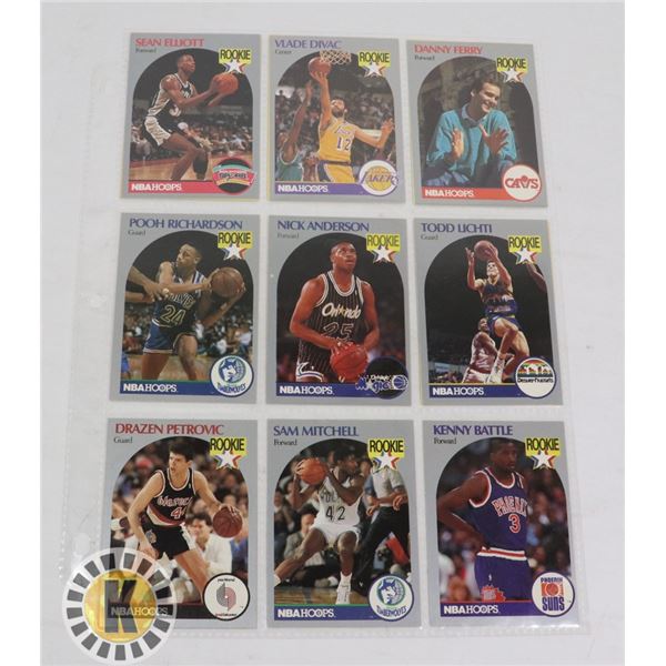 12 1990 BASKETBALL ROOKIE CARDS DIVAC PETROVIC
