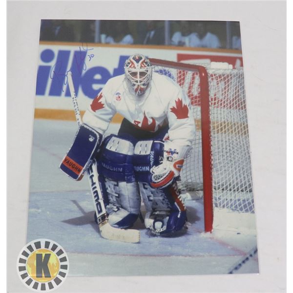 BILL RANFORD AUTOGRAPHED CANADA CUP 8X10 PICTURE
