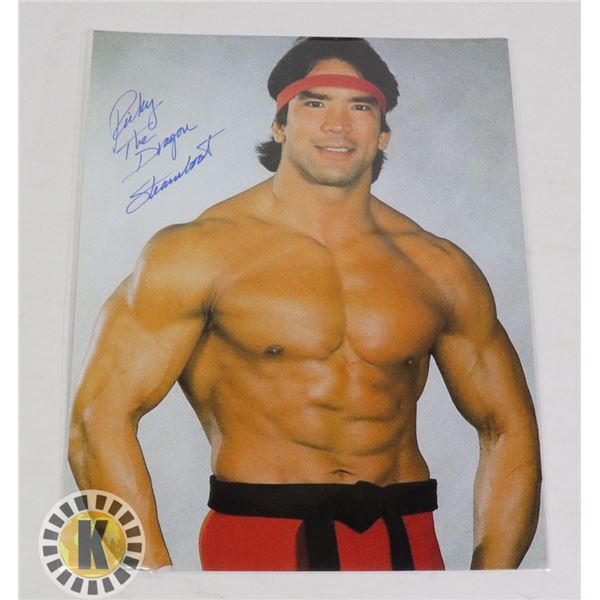 RICKY THE DRAGON STEAMBOAT AUTOGRAPHED 8X10 PHOTO