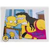 Image 1 : BRET THE HITMAN HART AUTOGRAPHED SIMPSONS 8X10
