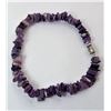 Image 1 : 8)  NATURAL AMETHYST CHIP 9" BRACELET