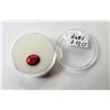 Image 1 : 10)  NATURAL FACETED 2.5 CT OVAL RUBY GEMSTONE,