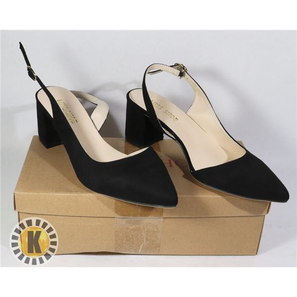 BLACK SLINGBACK WOMEN'S SHOES SIZE 36