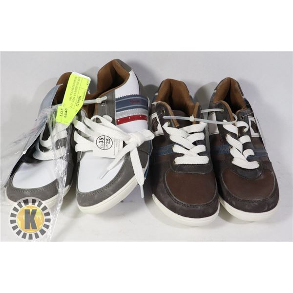 SHOES KIDS US SIZE 35 PAIR OF 2 ASSORTED COLORS