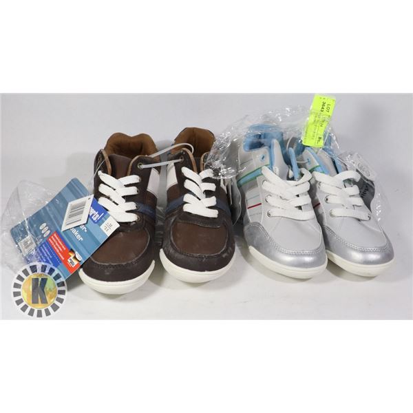 SHOES KIDS US SIZE 35 PAIR OF 2 ASSORTED COLORS