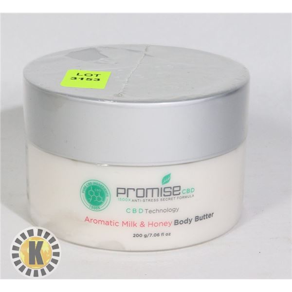 CBD INFUSED AROMATIC MILK AND HONEY BODY BUTTER