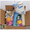 Image 1 : BOX OF CRAFTING SUPPLIES & TOOLS FABRIC PAINT