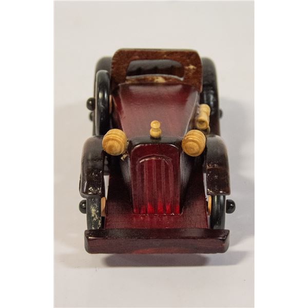 HAND CARVED WOOD CAR