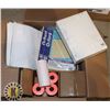 Image 1 : BOX OF ASSORTED OFFICE SUPPLIES