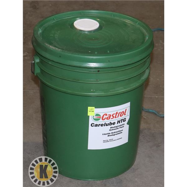 FULL PAIL OF CASTROL CARELUBE HTG BIODEGRADABLE