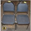 Image 1 : 2 BLUE CUSHIONED CHAIRS