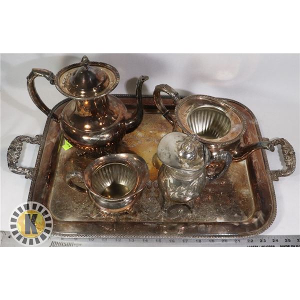 VINTAGE SILVERPLATED SERVING DISHES